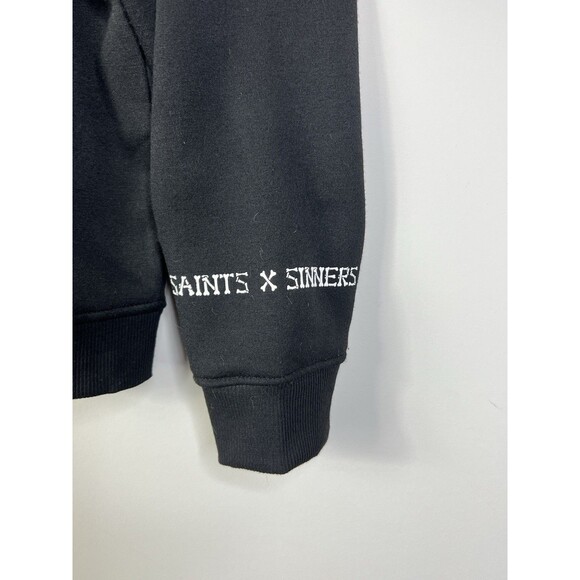 RGSTR Saints and Sinners Hoodie Zip Up Skull Graphics Mens XL Jacket Gothic Y2K - Picture 5 of 6
